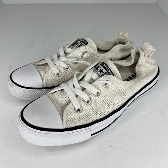 Converse Womens 547239C Ivory Chuck Taylor All Star Shoreline Size 8 Slip Shoes - Picture 1 of 9
